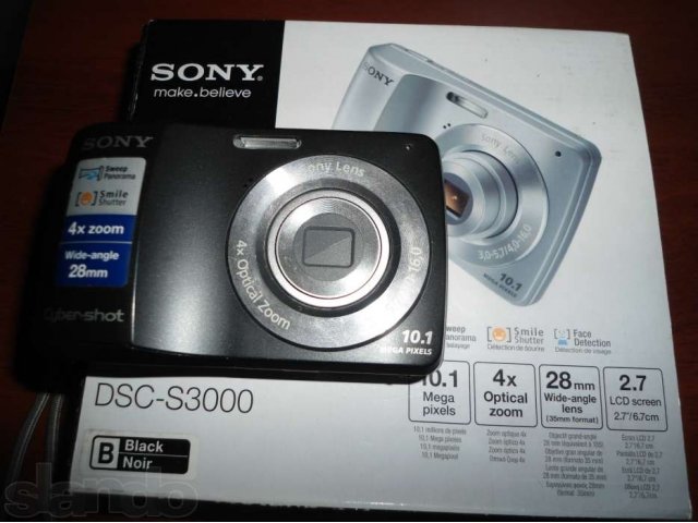 Продам цифровой фотоаппарат Sony DSC-S3000 в городе Бийск, фото 1, Цифровые фотоаппараты