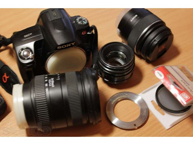 Зеркальный фотоаппарат Sony Alpha A290 + три объектива! в городе Пермь, фото 2, стоимость: 11 000 руб.