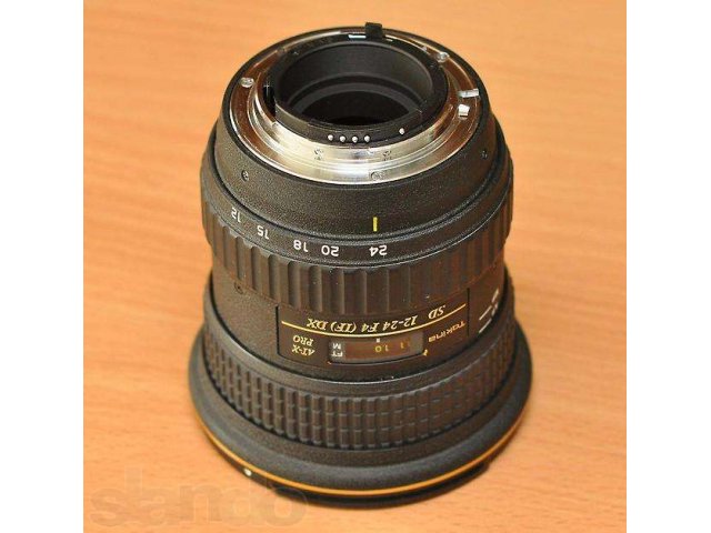 Объектив Tokina 124 SD 12-24 F4 (IF) DX (Nikon) в городе Владивосток, фото 2, стоимость: 13 000 руб.