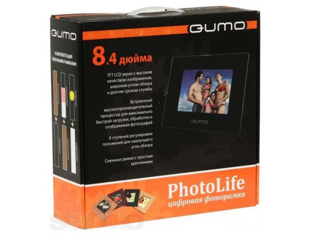 Фоторамка Qumo PhotoLife QS840.01 8.4 в городе Кировск, фото 1, Прочие фото и видеоаксессуары