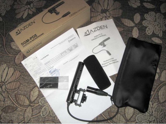 Продаю микрофон (пушку) Azden SGM-PDII  для видеокамеры в городе Брянск, фото 1, Профессиональное фото и видеооборудование
