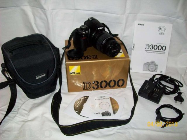 Зеркальный фотоаппарат Nikon D3000 kit 18-55 в городе Санкт-Петербург, фото 1, стоимость: 8 000 руб.