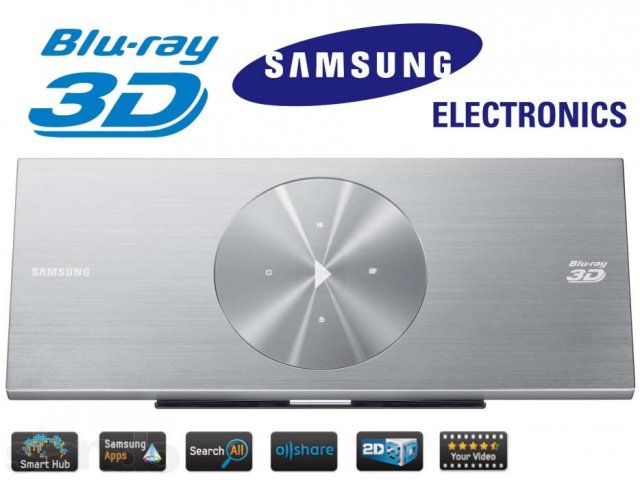 Новый 3D Smart Blu-ray плеер Samsung BD-D7500 в городе Санкт-Петербург, фото 2, Ленинградская область