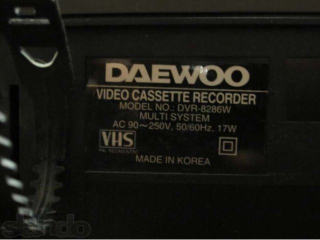 Видеомагнитофон Daewoo DVR-8286W в городе Краснодар, фото 5, Краснодарский край