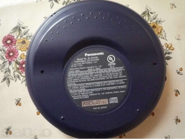 CD / MP3 плеер Panasonic SL-SX 430 в городе Москва, фото 2, стоимость: 300 руб.