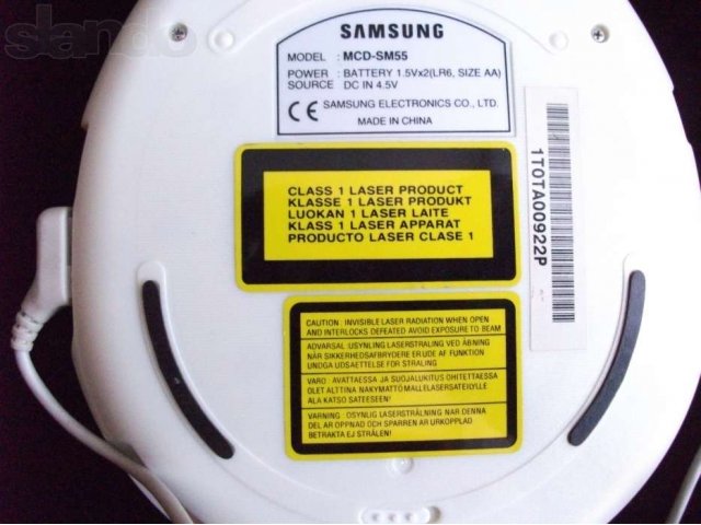 MP3-CD-плеер samsung MCD-SM55 в городе Москва, фото 3, MP3 плееры