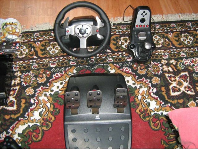 PlayStation 3, руль с педалями в городе Домодедово, фото 2, Игровые приставки