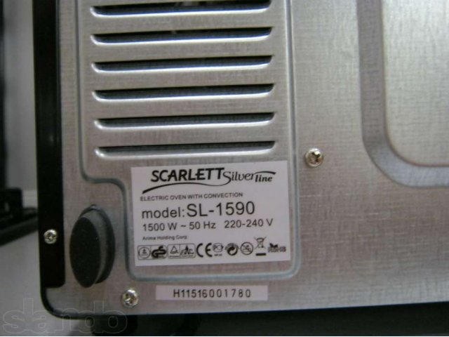 Электропечь (духовка) Scarlett SL-1590 новая в упаковке. в городе Астрахань, фото 3, Астраханская область