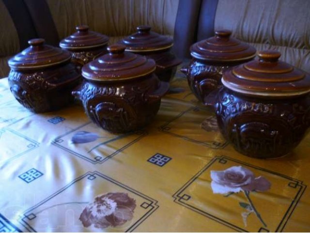 набор глиняных горшков для запекания  (новый) в городе Омск, фото 1, Прочее