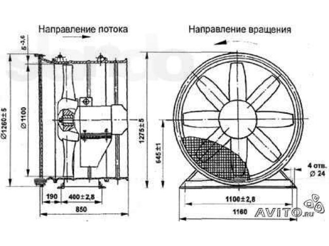 Вентилятор осевой В-06-290 в городе Иркутск, фото 1, стоимость: 30 000 руб.