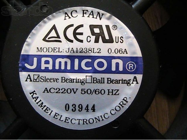 Продам вентилятор JAMICON JA1238L2 в городе Серпухов, фото 3, Вентиляторы
