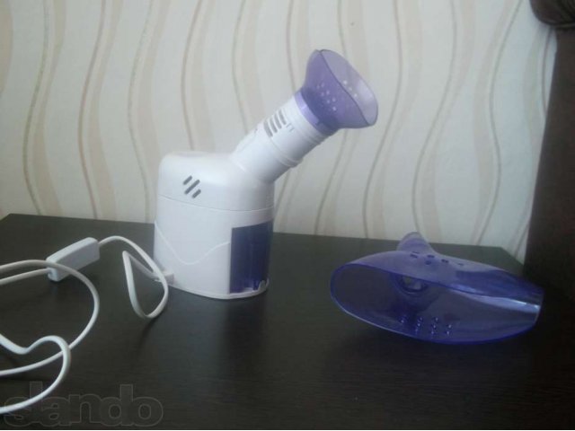 Ингалятор паровой современный небулайзер. Куплен в сентябре 2012 г. в городе Советская Гавань, фото 1, стоимость: 1 000 руб.