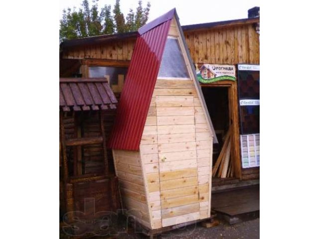 Туалет деревянный уличный для дачи и дома изготовим,установим. в городе Барнаул, фото 1, Готовые конструкции