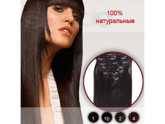 Натуральные волосы на заколках 55см Dark Braun в городе Калининград, фото 2, Калининградская область