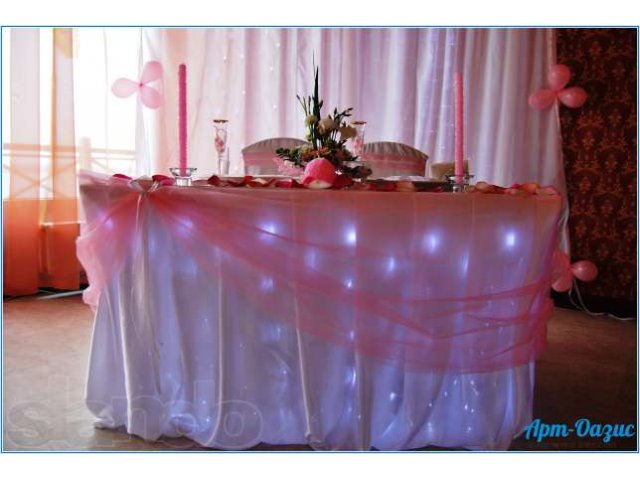 Свадебное оформление тканью, шарами, светом! Флористика! в городе Самара, фото 3, стоимость: 0 руб.