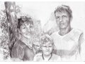 рисунок портрет семьи в городе Красноярск, фото 1, Красноярский край
