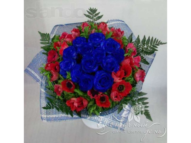 Цветы, Букеты, Радужные розы, Синие розы к 8 марта! в городе Томск, фото 2, Томская область