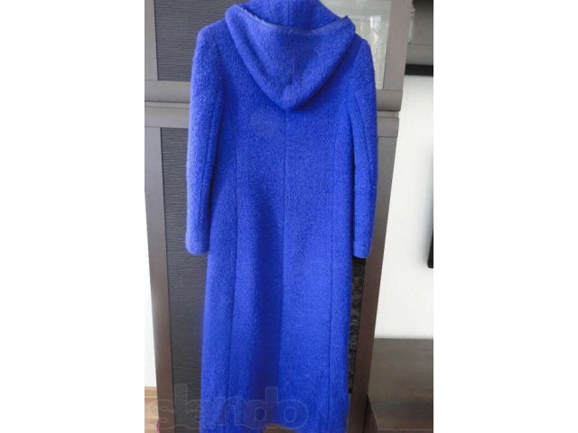 Пальто синего цвета ,длинное. в городе Оренбург, фото 2, стоимость: 1 200 руб.