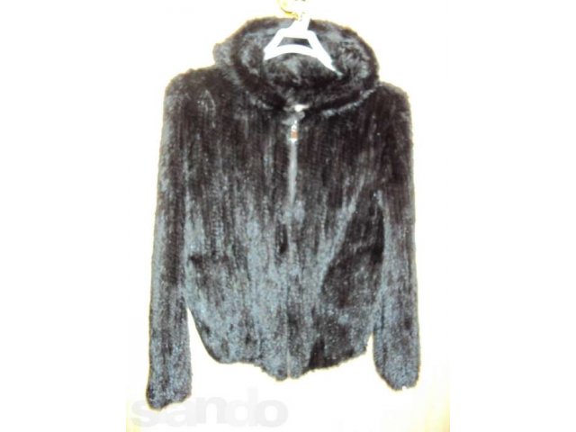 Новая вязанная куртка из норки (с капюшоном) в городе Барнаул, фото 3, Женская одежда