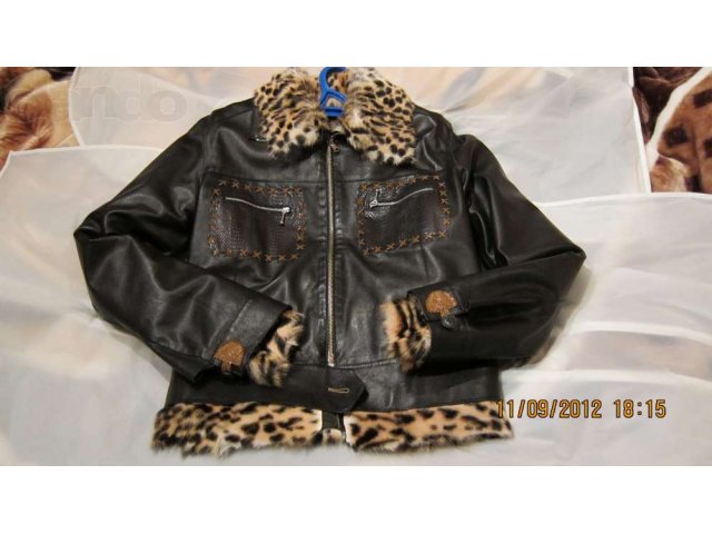 Продается итальянская кожаная куртка с мехом в городе Троицк, фото 6, Женская одежда