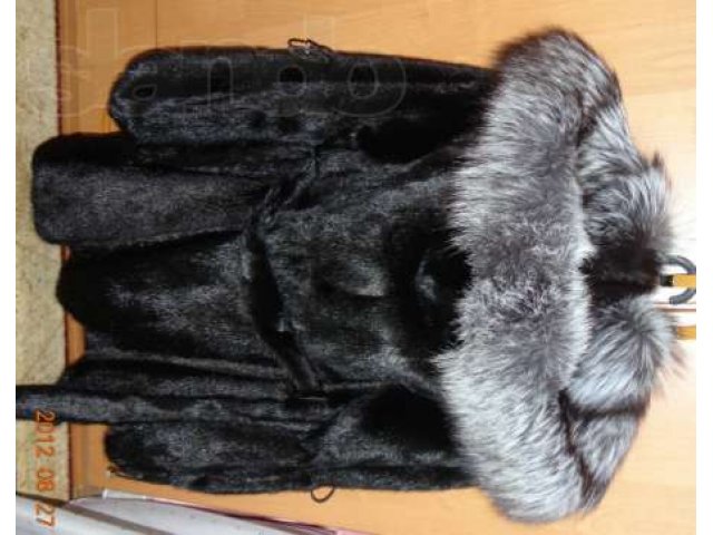 Продается новая черная норковая шуба с чернобурковым капюшоном в городе Сургут, фото 2, Женская одежда