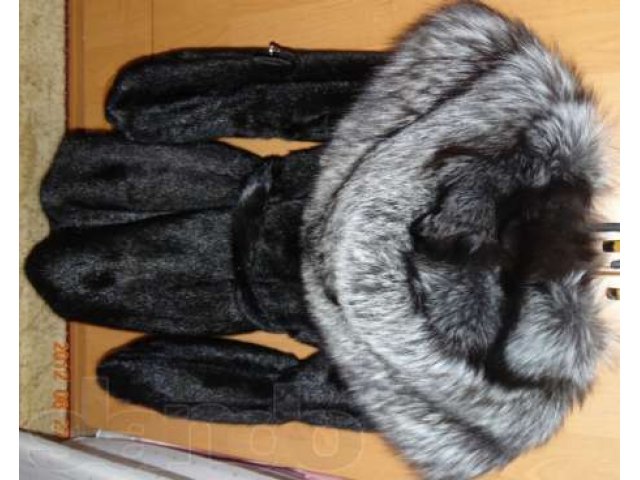 Продается новая черная норковая шуба с чернобурковым капюшоном в городе Сургут, фото 4, стоимость: 40 000 руб.