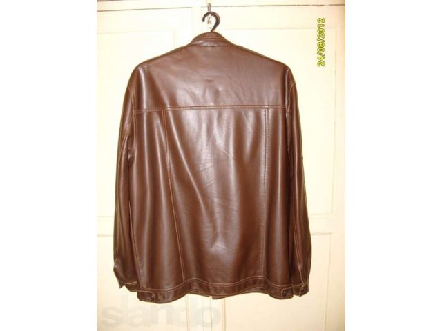 Куртка из мягкого кожзама, коричневая,размер 50-52 в городе Москва, фото 2, стоимость: 900 руб.