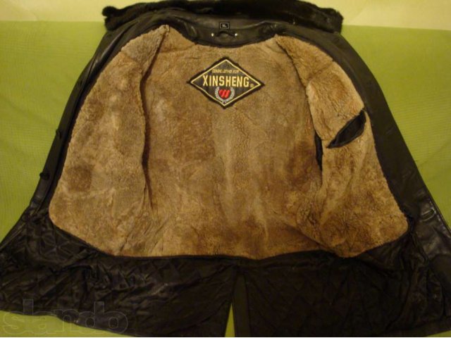 Продам кожаное мужское зимнее пальто в отличном состоянии, б/у в городе Кемерово, фото 3, Мужская одежда