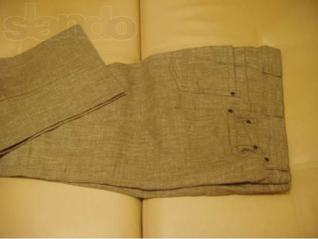 Продам мужские новые джинсы,100% лен,цвет -серыйлетние,будет не жарко в городе Москва, фото 6, стоимость: 2 500 руб.