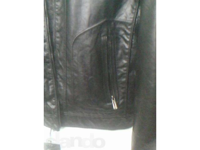 Новая кожаная куртка с капюшоном в городе Химки, фото 4, Мужская одежда