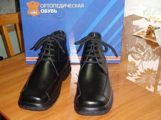 Ботинки кожаные ортопедические на меху в городе Новошахтинск, фото 2, Мужская обувь