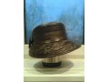 Продается шляпа с полями, натуральная кожа, коричневая, р. 54-55 в городе Пенза, фото 1, Пензенская область