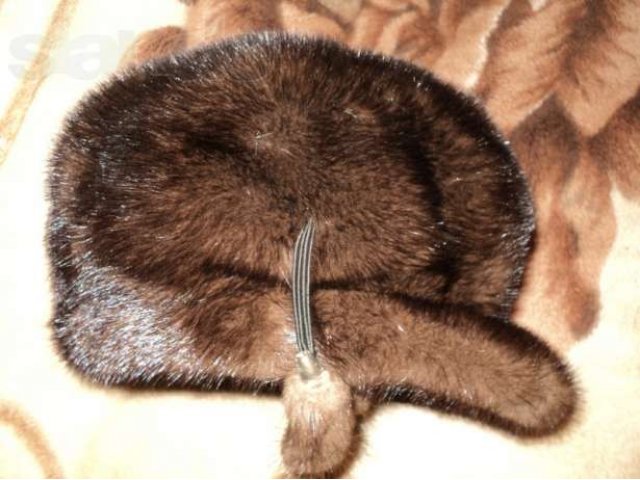Шапка женская норковая темно-коричневая в городе Тольятти, фото 1, стоимость: 1 500 руб.