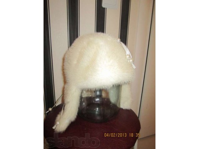 Продам шапку-ушанку из молочной норки в городе Сургут, фото 2, Ханты-Мансийский автономный округ