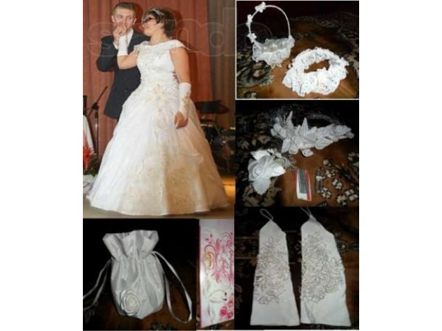 Продам свадебное платье + все аксесуары в городе Архангельск, фото 1, стоимость: 5 000 руб.