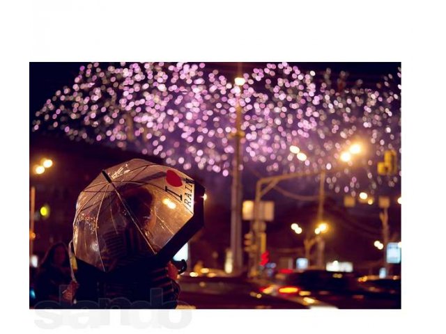 Зонт прозрачный I LOVE RAIN (я люблю дождь) новый, упаковка в городе Москва, фото 2, Московская область