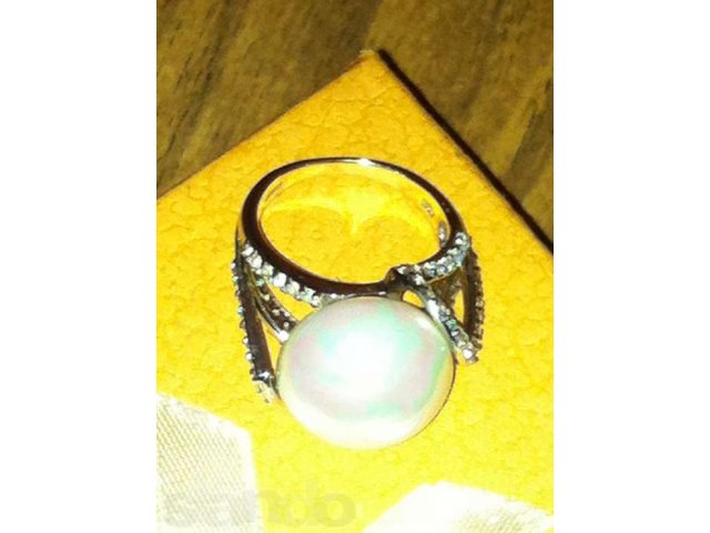 Новое серебр.кольцо с жемчужиной в городе Краснодар, фото 2, Краснодарский край