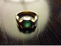 Продам золотое кольцо (750 пробы) с большим изумрудом и бриллиантами. в городе Братск, фото 1, Иркутская область