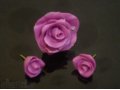 Продам кольцо цветок и серьги гвоздики Розовая роза в городе Ульяновск, фото 1, Ульяновская область