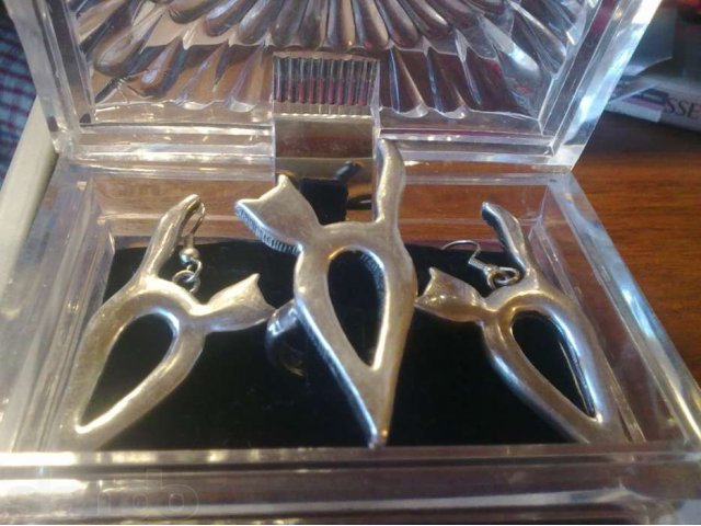 серебряные серьги и кольцо 16 размера в городе Саратов, фото 2, Саратовская область