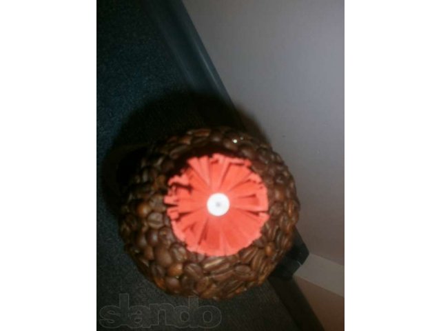 дерево из кофейных зерен с цветком выполенным в технике квиллинг в городе Оренбург, фото 6, Сувениры и подарки