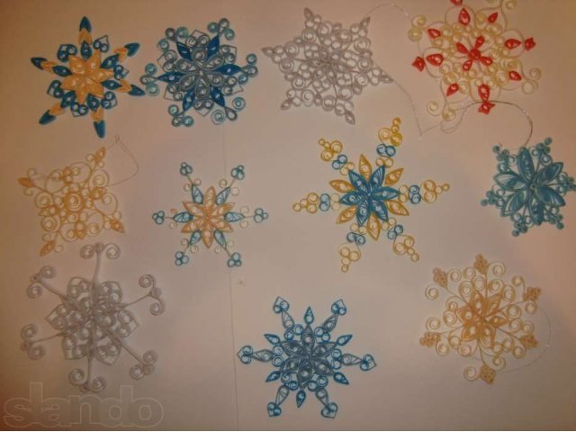 Продаю Снежинки в технике квиллинг (Новый год) в городе Балаково, фото 1, Сувениры и подарки