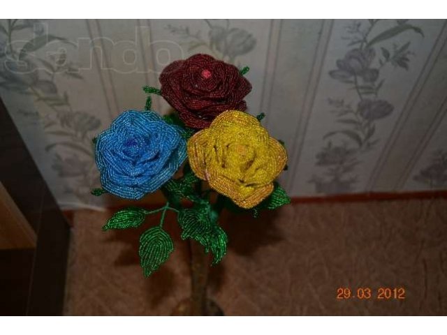 розы из бисера в городе Новороссийск, фото 3, Краснодарский край