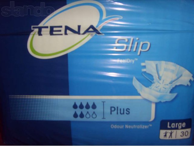 Подгузники для взрослых Tena Slip Plus. Размер L в городе Псков, фото 1, стоимость: 400 руб.