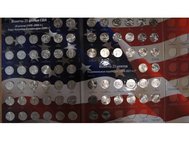 американские монеты с альбомами в городе Сургут, фото 4, стоимость: 3 000 руб.
