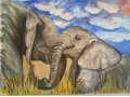 Картина маслом слоны в городе Казань, фото 1, Татарстан