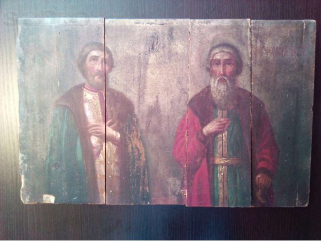 Икона Святые князь Михаил Черниговский и его боярин Федор в городе Омск, фото 1, стоимость: 50 000 руб.
