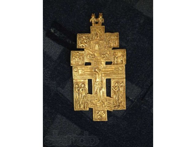 Старинный бронзовый крест (с иконами). в городе Коломна, фото 1, стоимость: 10 000 руб.
