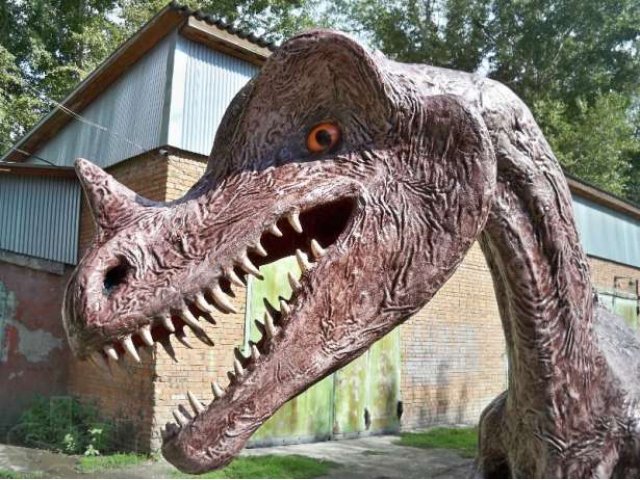 Скульптура динозавра в городе Новосибирск, фото 3, Новосибирская область