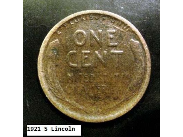 Монета 1921 S Lincoln Wheat Penny Small в городе Санкт-Петербург, фото 2, Ленинградская область